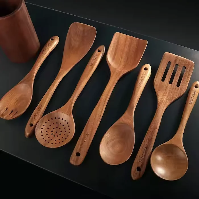 MAIVEA wooden utensil sets - Spoons, spatulas and kitchen tools